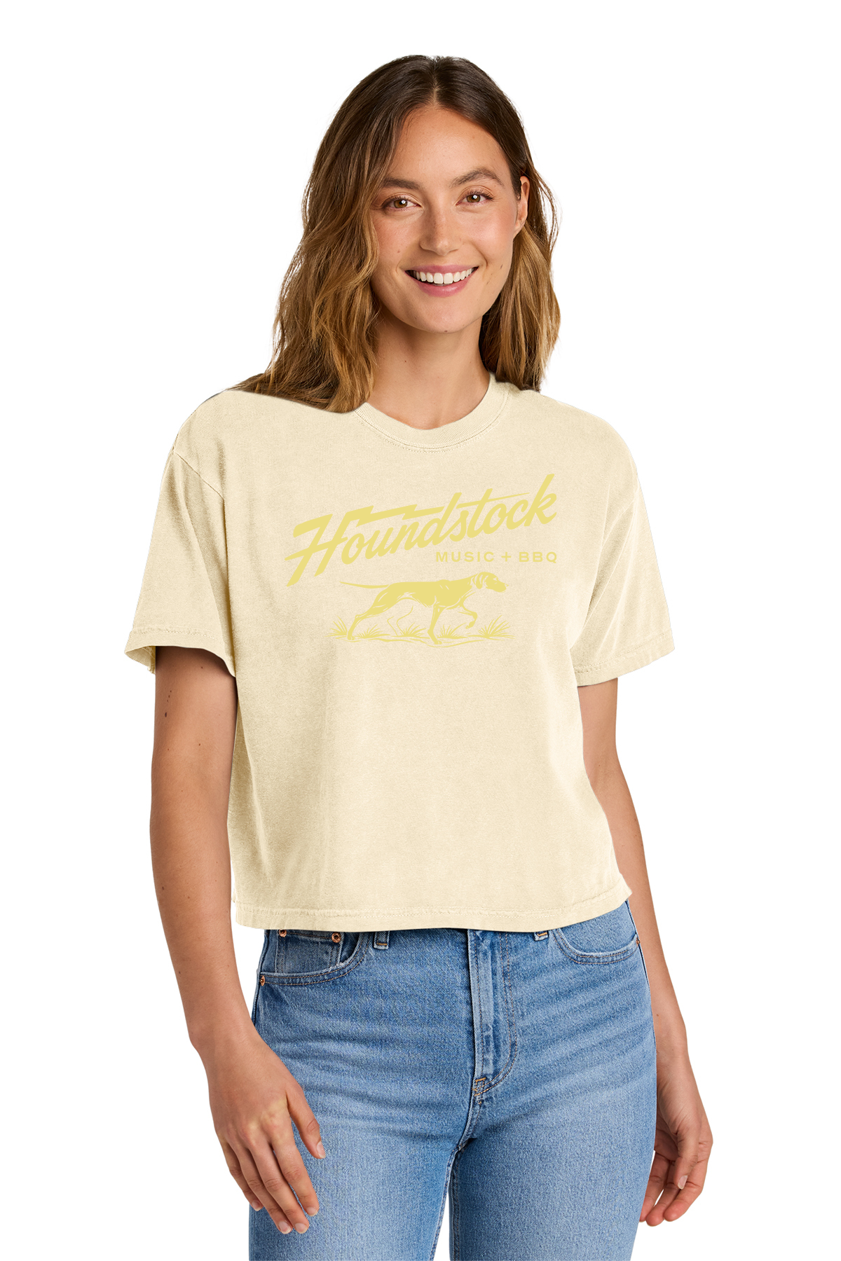 Houndstock Comfort Colors® Crop Tee